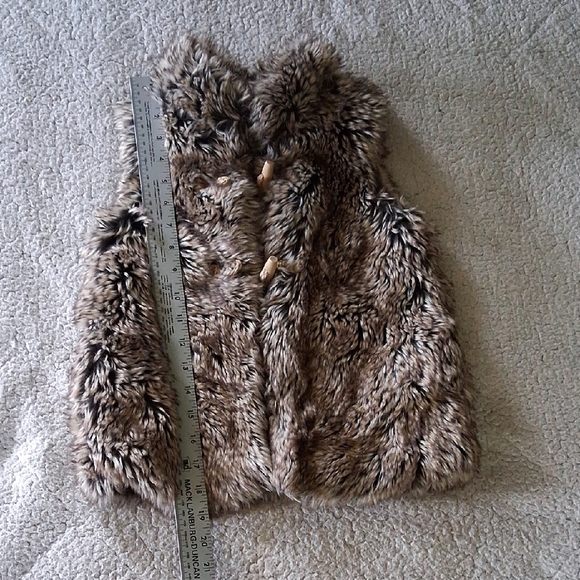 Zara Kids Faux Fur Vest - Brown - Picture 4 of 5